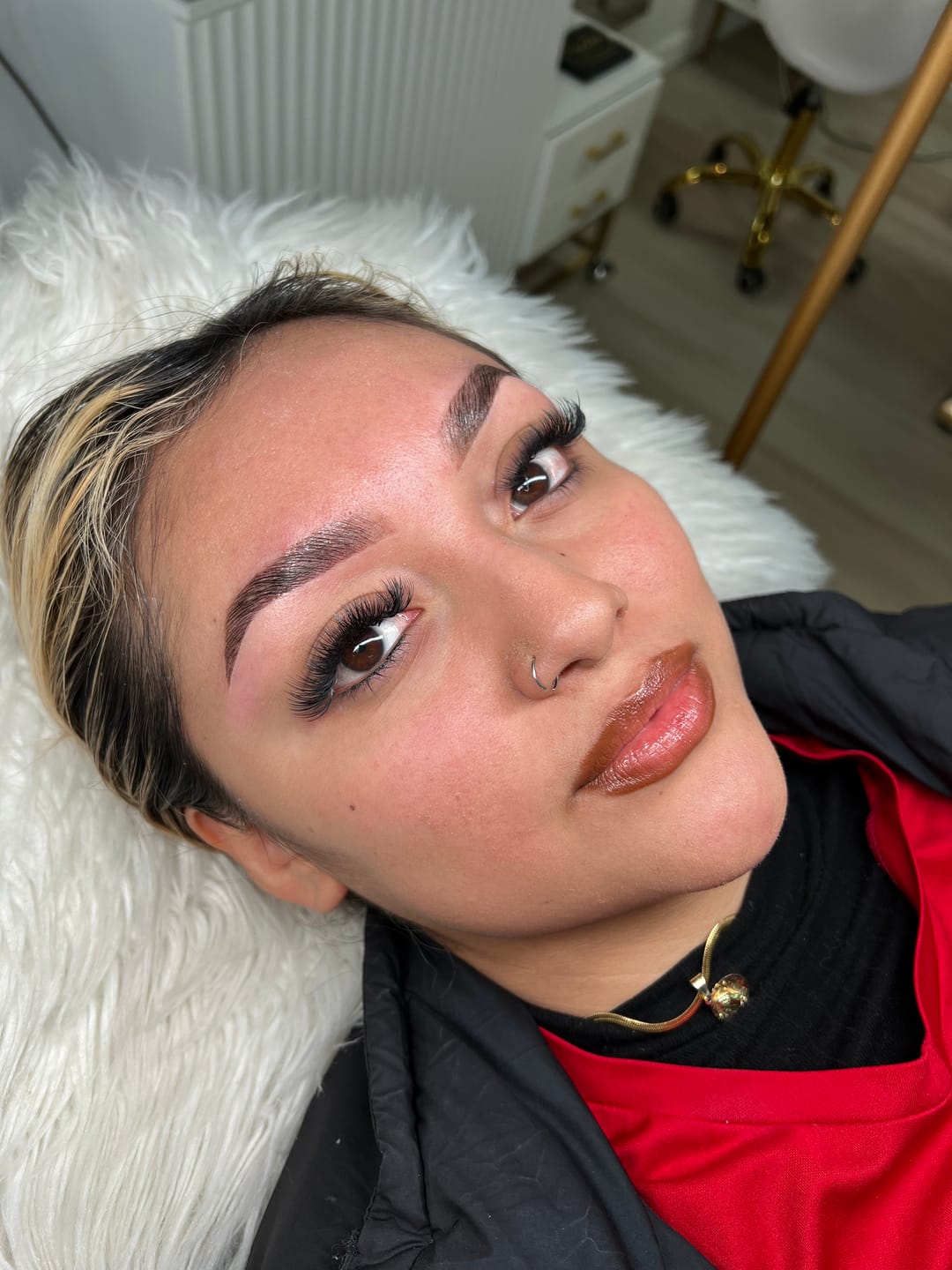 Customer photo review of Deluxe Lash & Brow Balm
