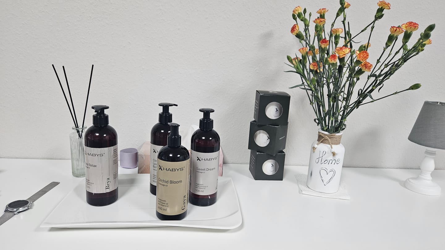 Customer photo review of Massageöl Reya Citrus Lavender Bergamot Habys