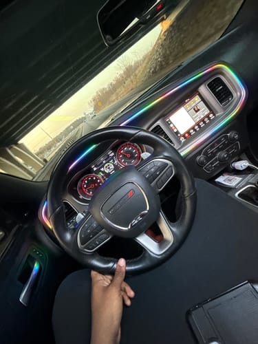 Customer photo review of Fiber Optic Interior Ambient Lighting Kit | Flow Series | 43"| 2.0