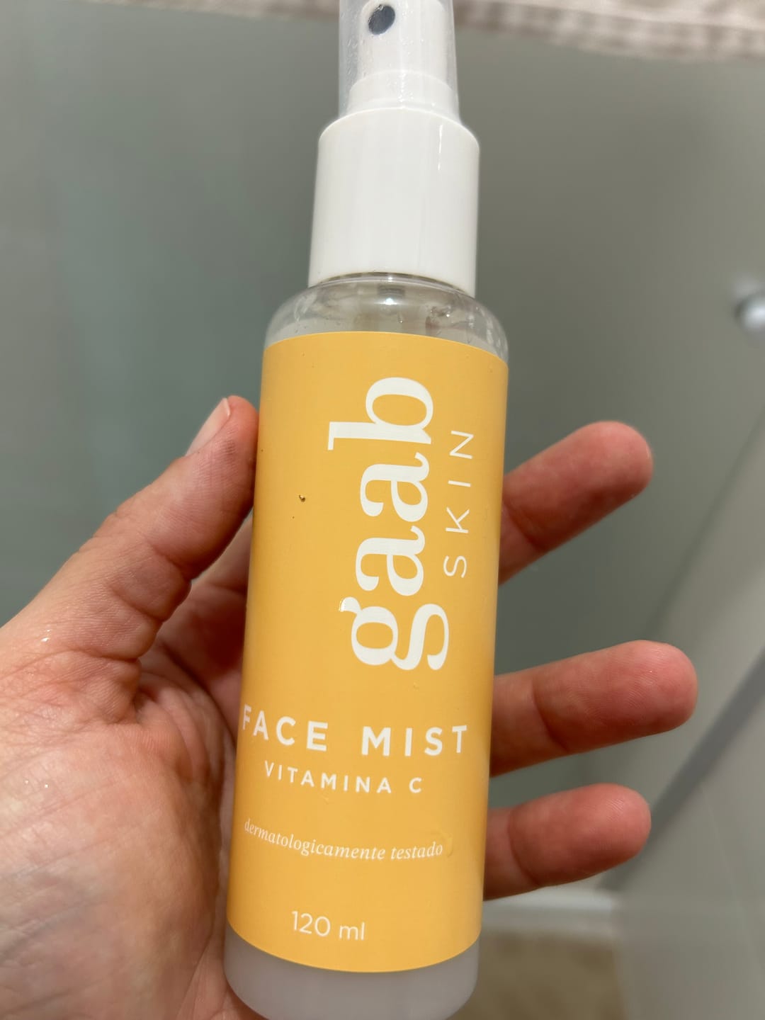 Customer photo review of Face Mist Vitamina C Gaab Skin