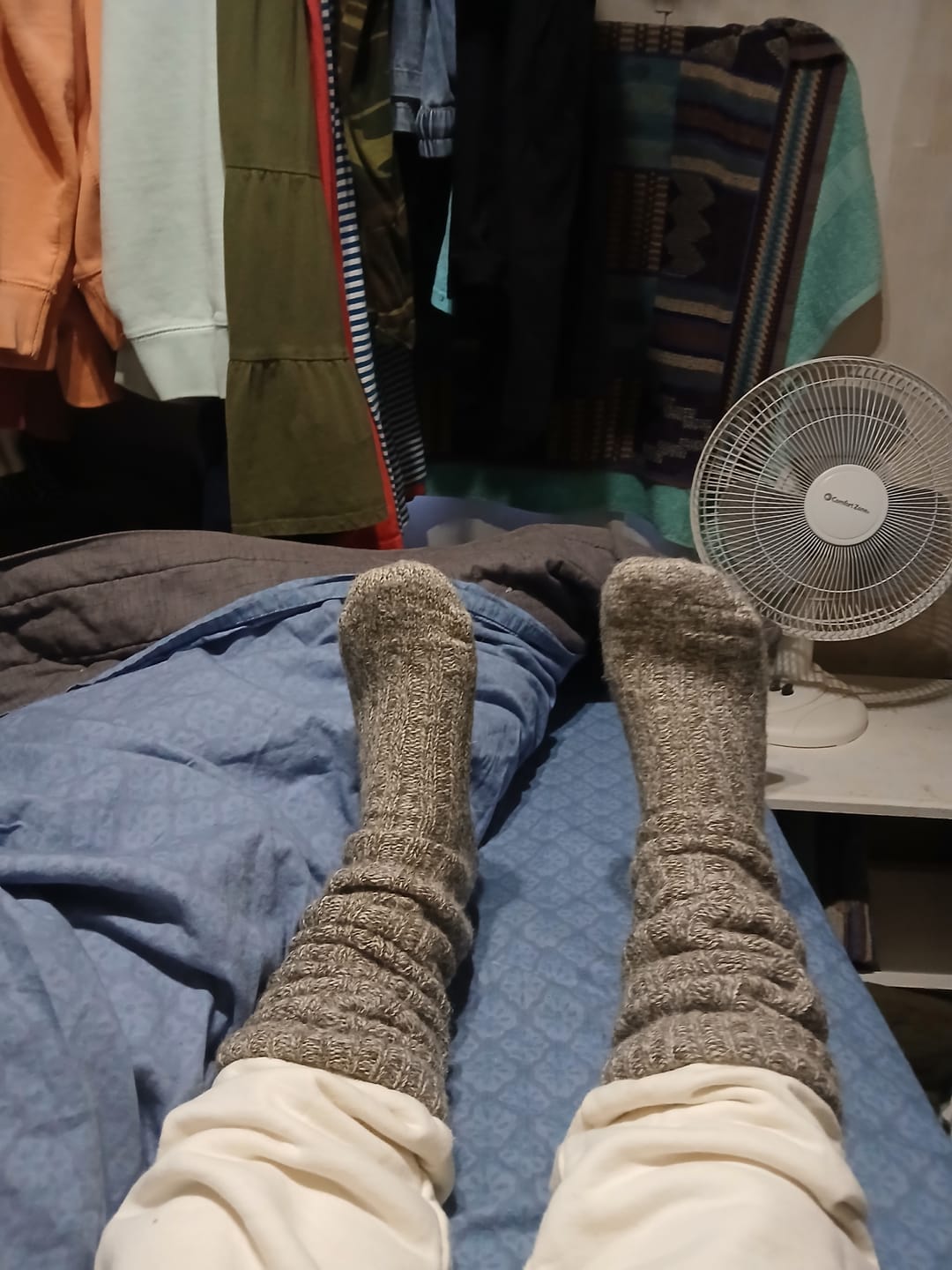 Customer photo review of Knee High Irish Jacob Sheep Socks