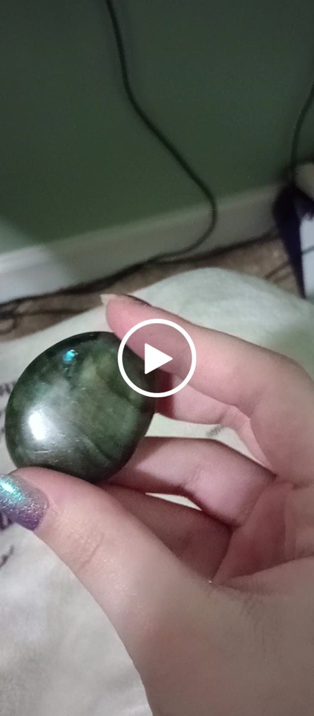 Customer video review of Labradorite Pocket Stone