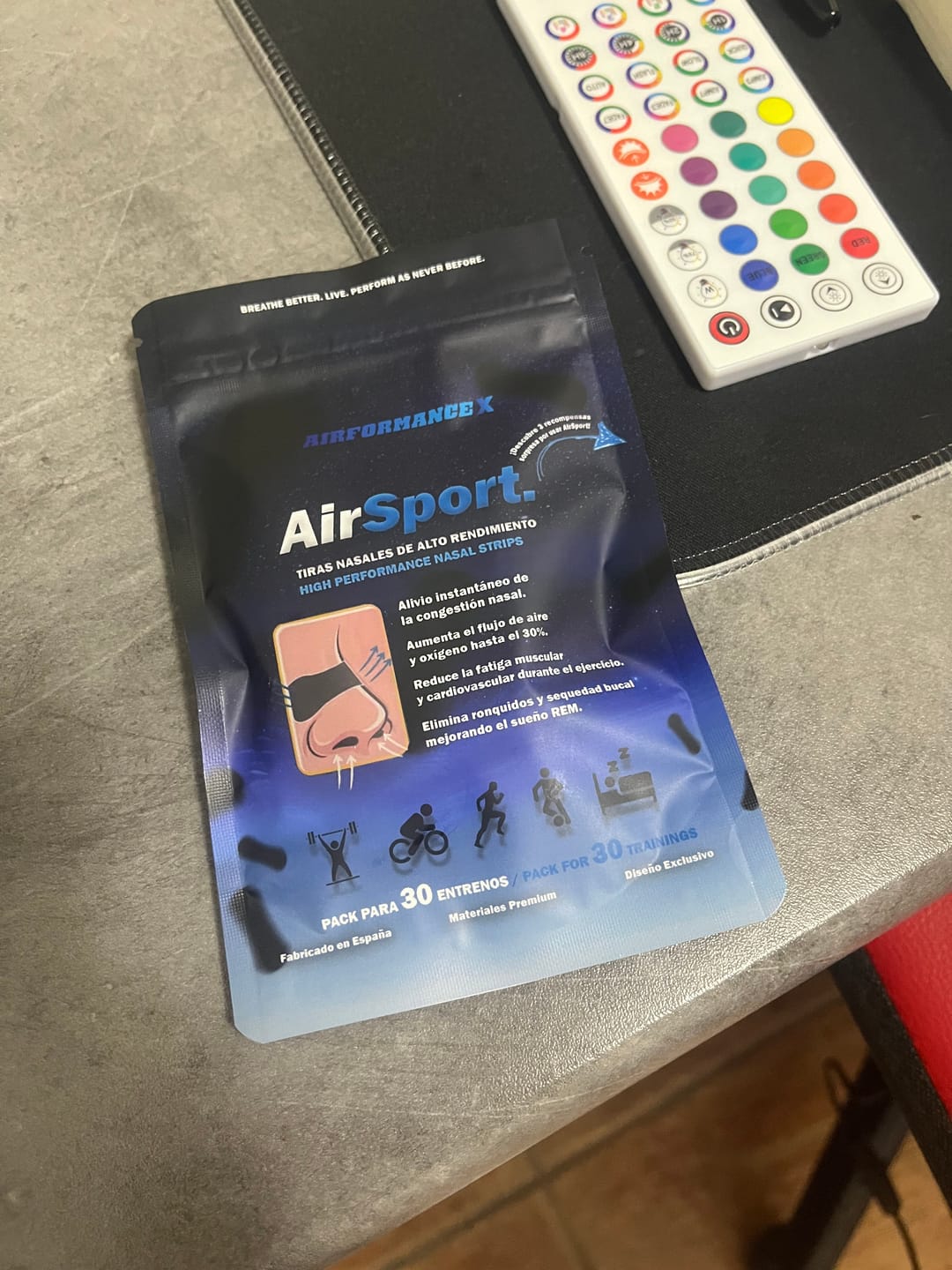 Customer photo review of AirSport® Tiras Nasales de Alto Rendimiento