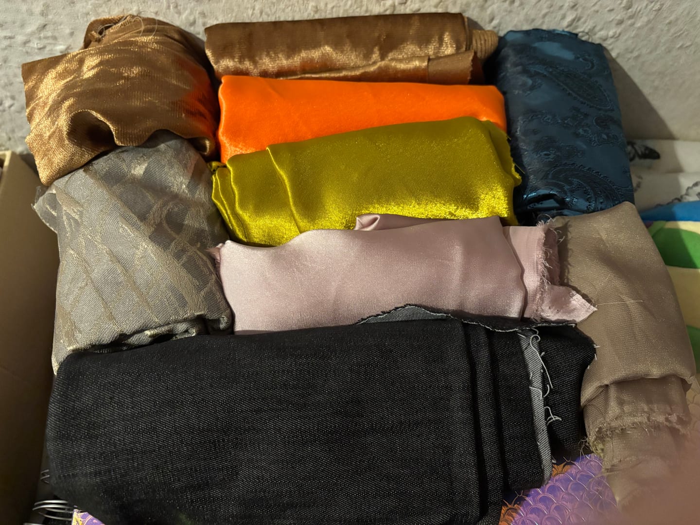 Customer photo review of 1kg Mixed Remnants Fabric Bag- Huge Variety