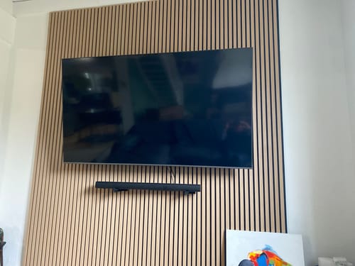 Customer photo review of Panneau acoustique en bois | Chêne Naturel | De première qualité