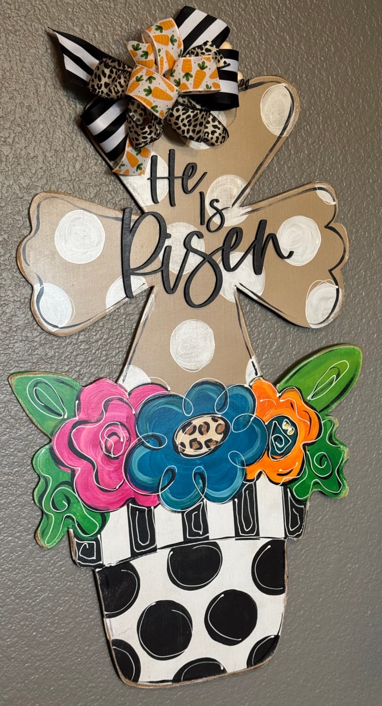 Customer photo review of He is Risen - Wood Letters