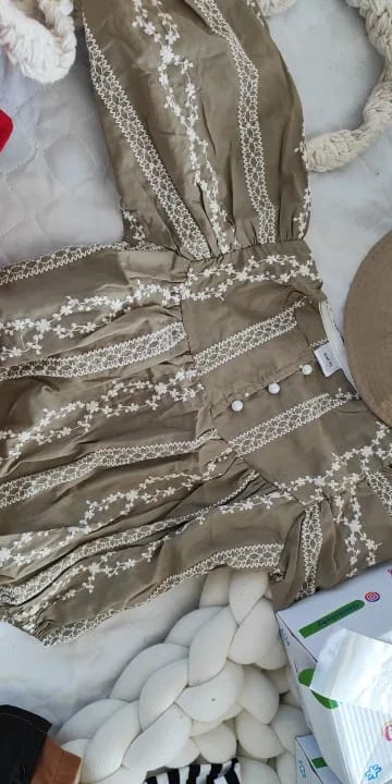 Customer photo review of Fall Vine Romper