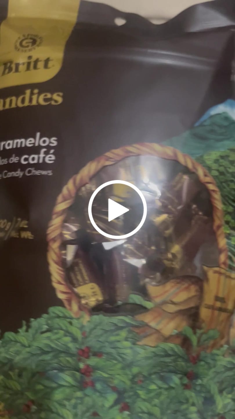 Customer video review of Caramelos Blandos De Café Britt