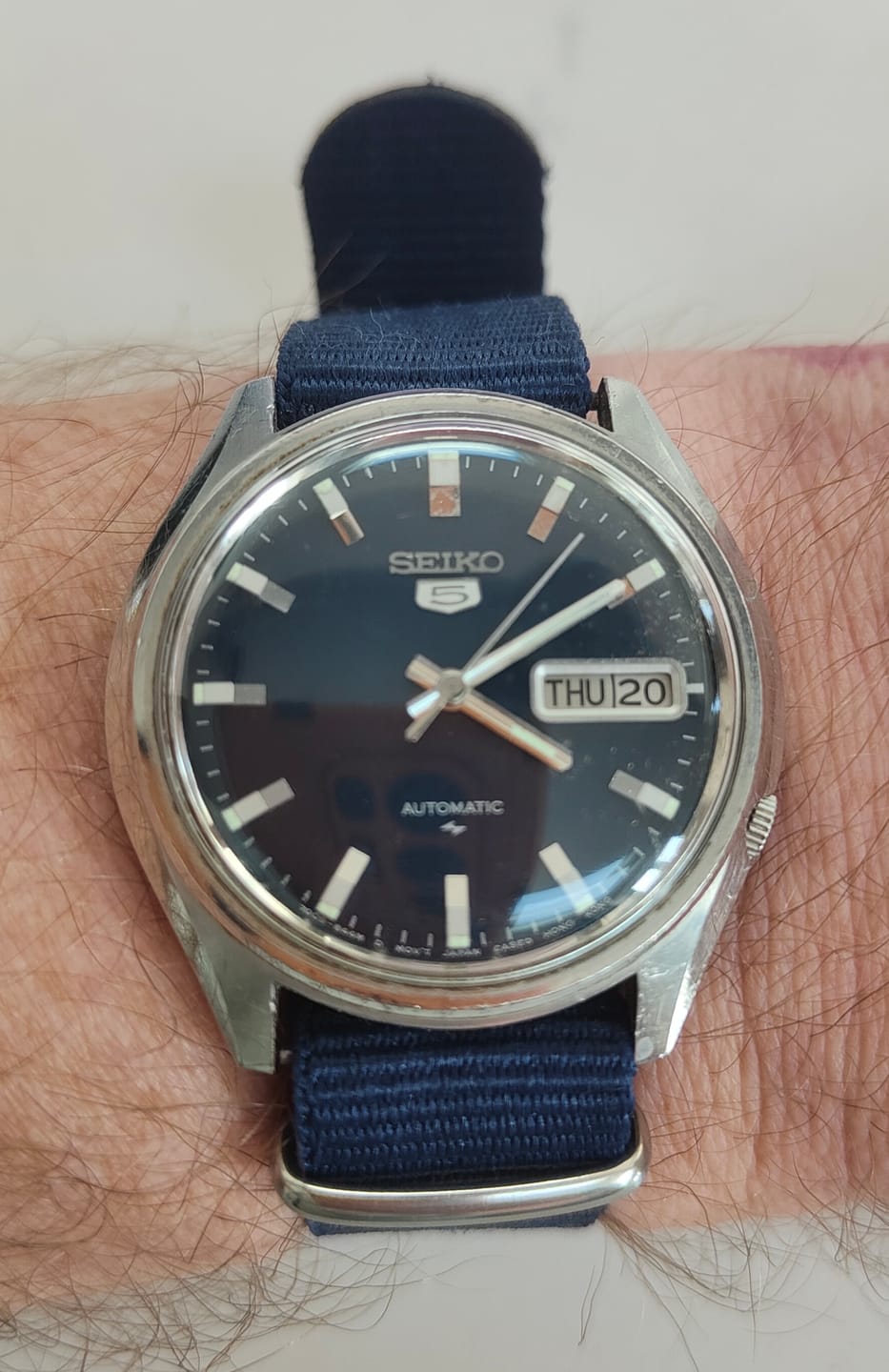 Customer photo review of Classic Military Style Strap - Deep Blue
