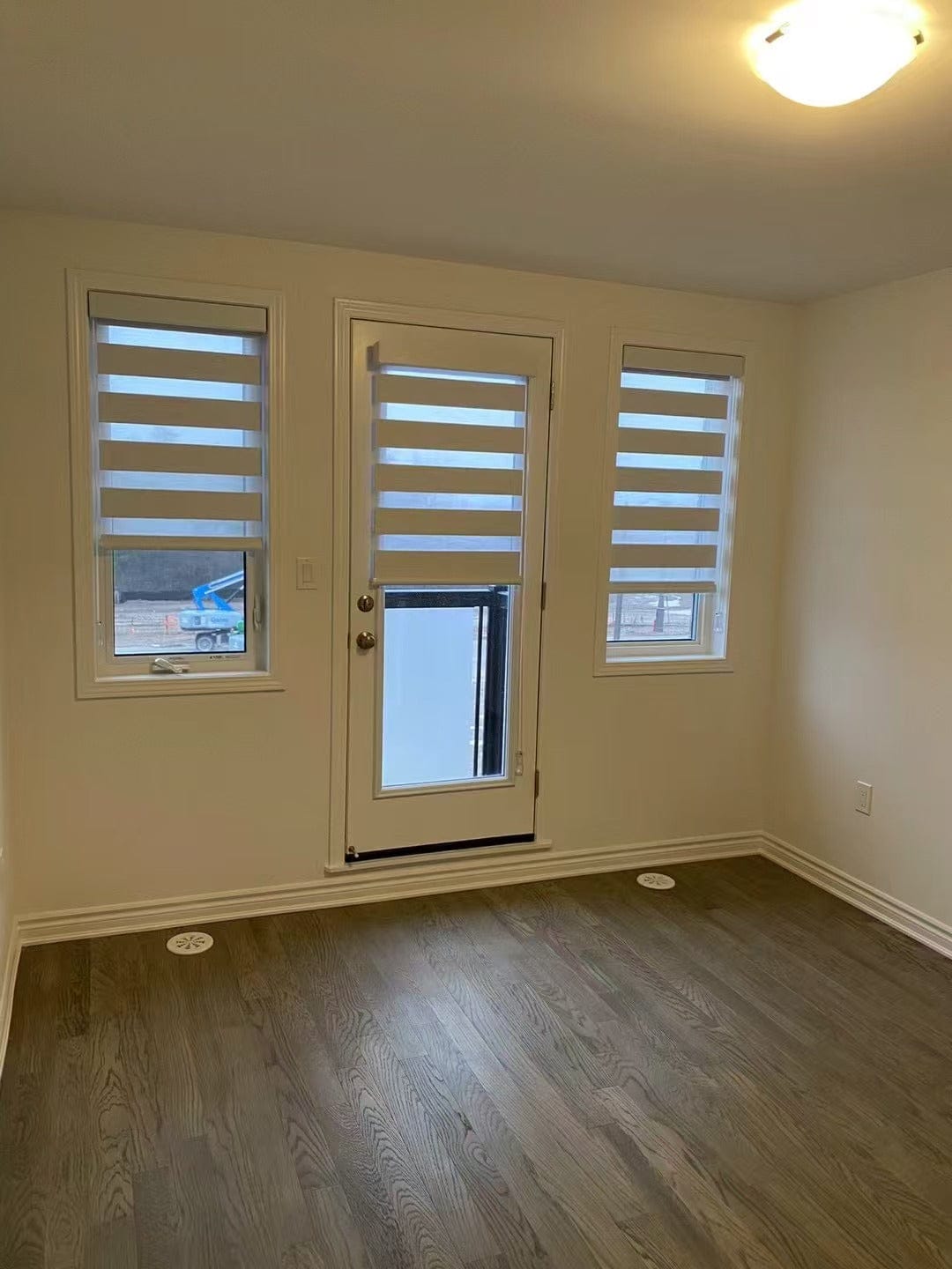 Customer photo review of Room Darkening Zebra Shades