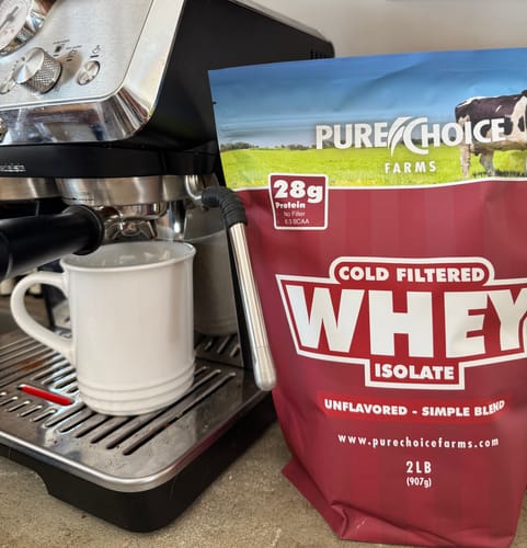 Customer photo review of Whey Protein Isolate Unflavored