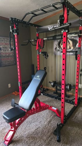 Customer photo review of Major Fitness Adjustable Bench | 1300Lbs Capacity Weight Bench PLT01