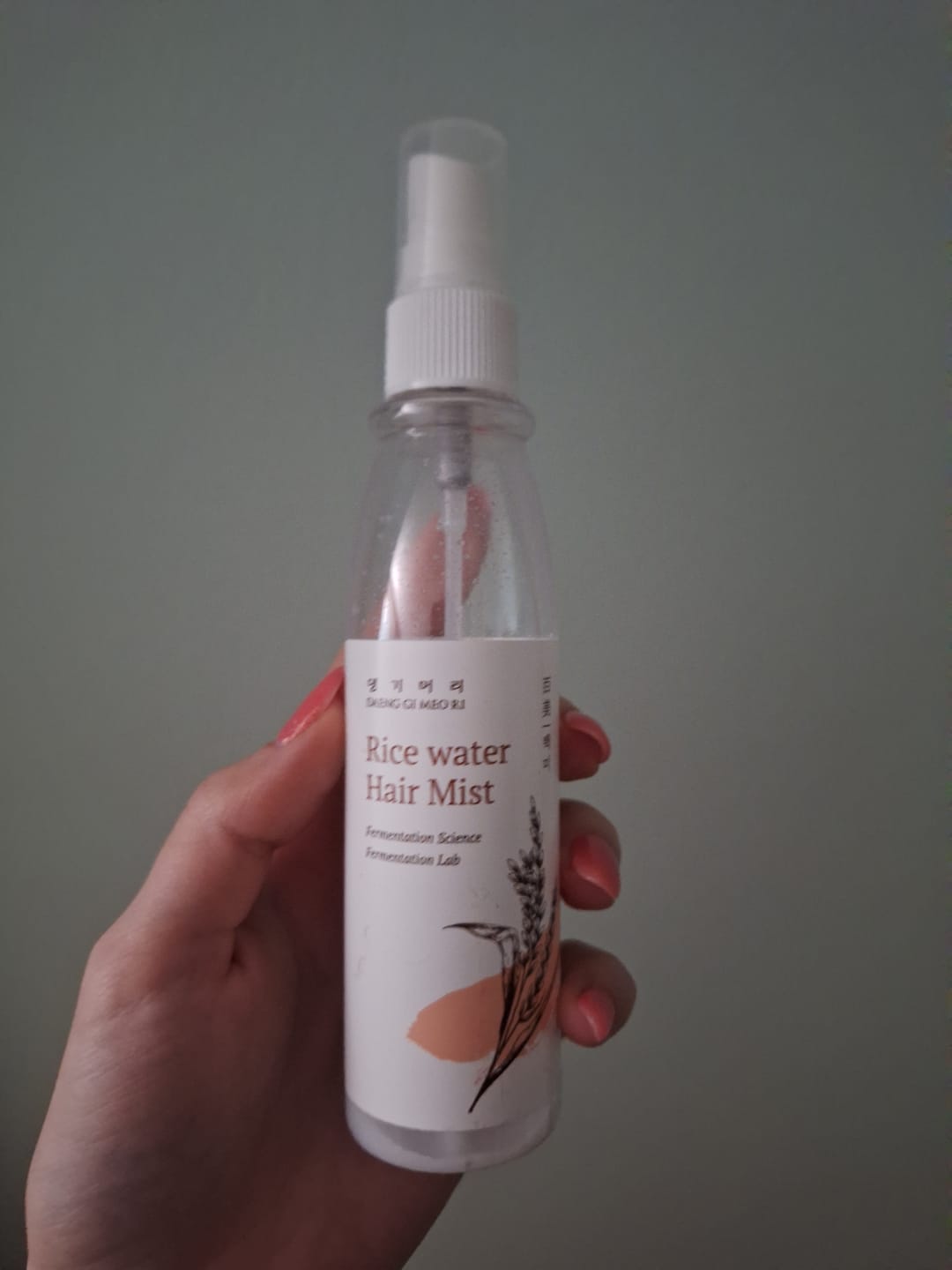 Customer photo review of Ароматен спрей-грижа за хидратация и блясък DOORI Перлен блясък Rice Water Hair Mist