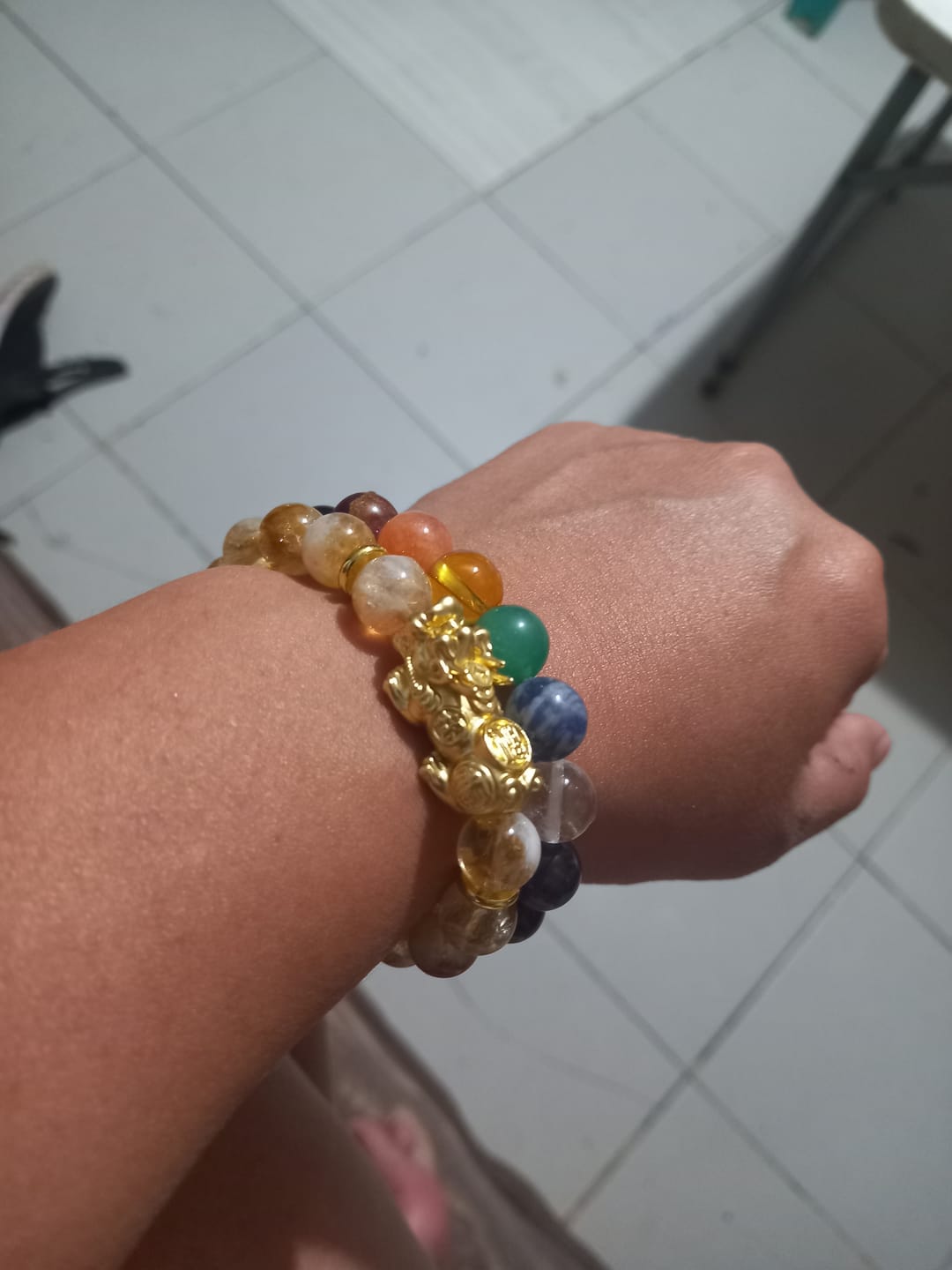 Customer photo review of Citrine with 24K Gold PiYao for Abundance - Success - Good Fortune