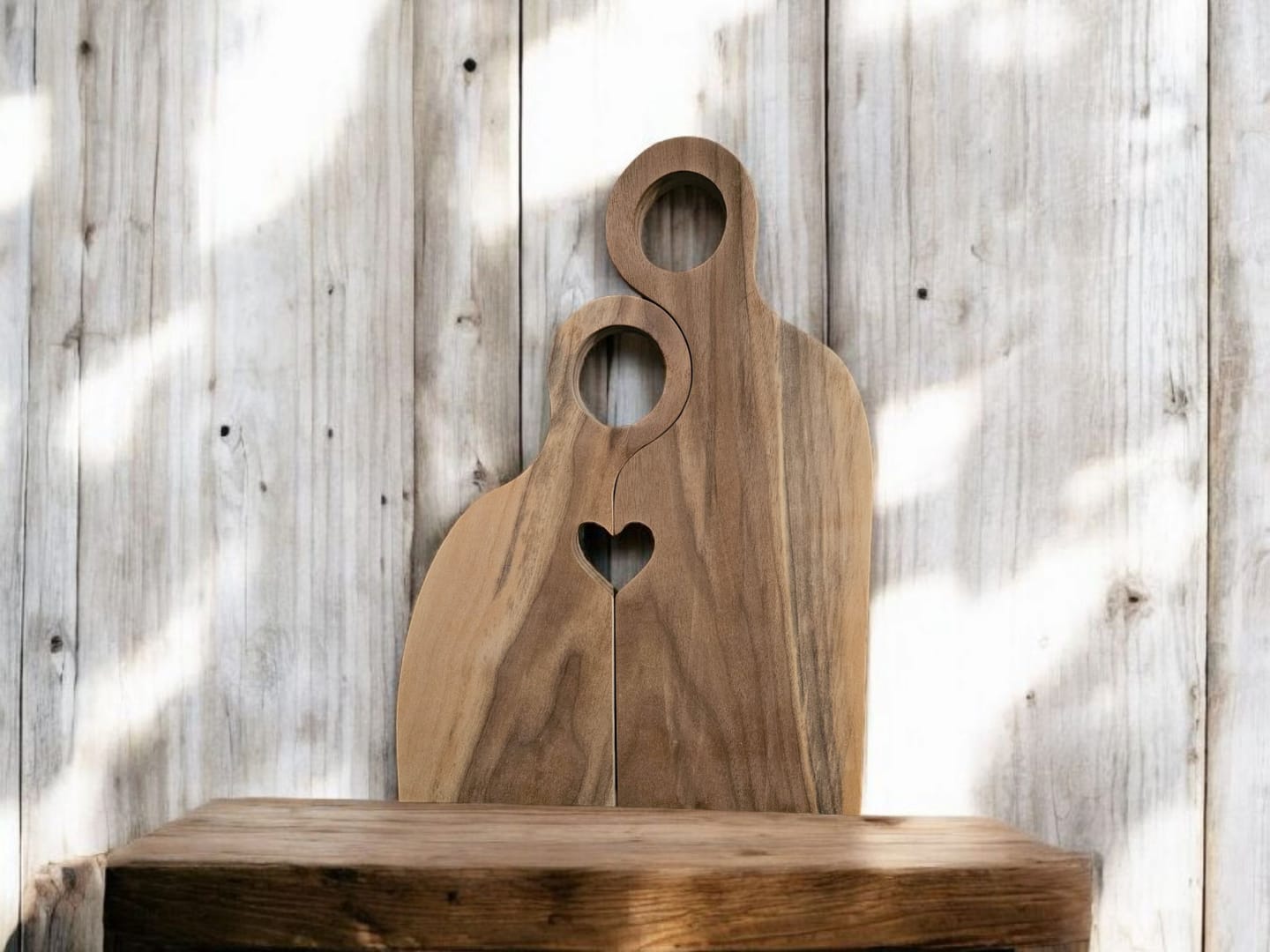 Customer photo review of 15.75x11.5" Small Romeo & Juliet With Heart Set Acrylic Router Template
