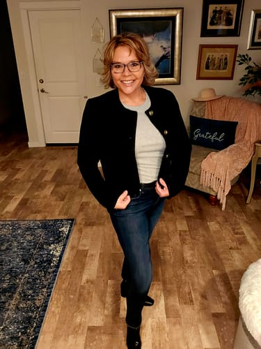 Customer photo review of Buttoned Tweed Jacket