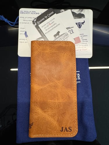 Customer photo review of The Houstonian Long Wallet