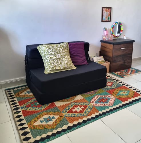 Customer photo review of Pure wool kilim 5’8 x 4’0