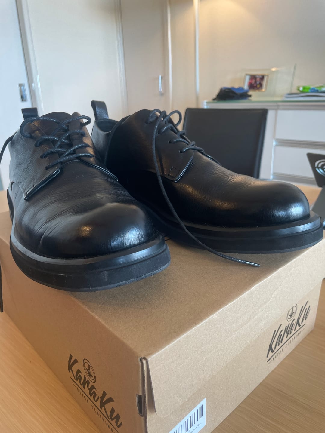 Customer photo review of Business&Casual　カラーラビング加工本革ダービーシューズ