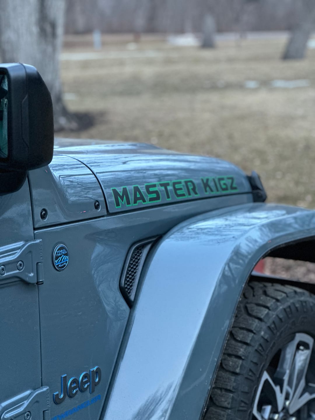 Customer photo review of Premium Hood Lettering | Set of 2