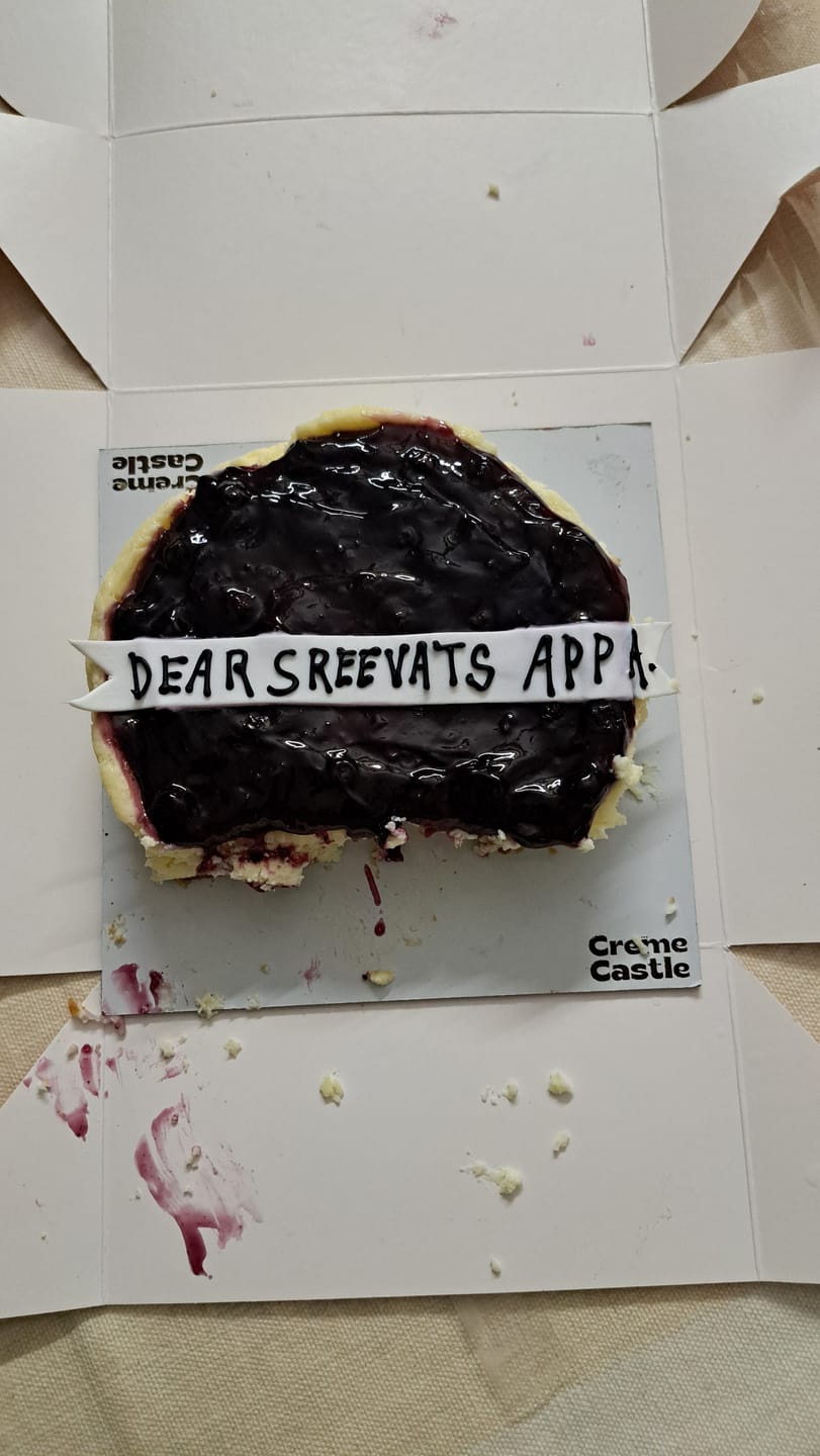 Customer photo review of Blueberry Baked Cheesecake
