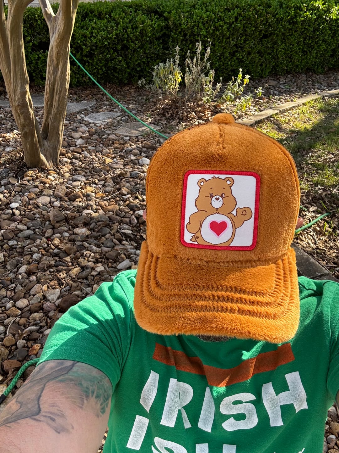 Customer photo review of OVERLORD X Care Bears:  Tender Heart Bear Trucker Cap