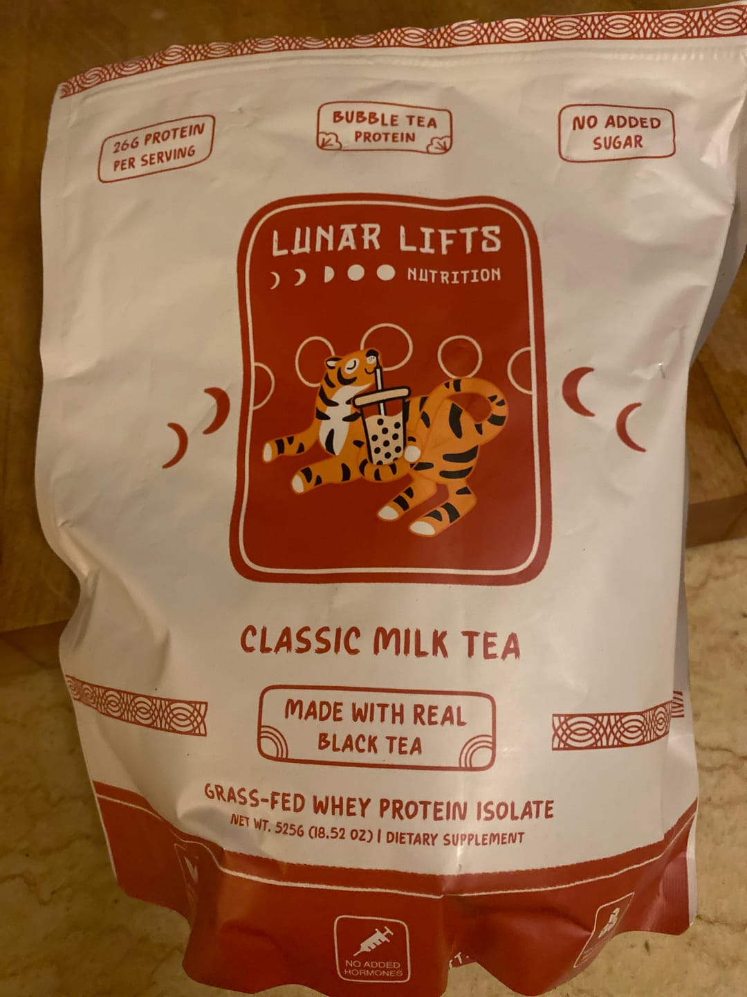 Customer photo review of Classic Milk Tea - Whey Protein Isolate
