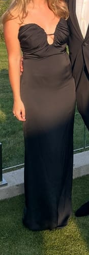 Customer photo review of Vespa Gown in Black by Lexi - RENTAL