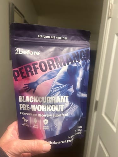 Customer photo review of Blackcurrant Pre Workout - Caffeine Free