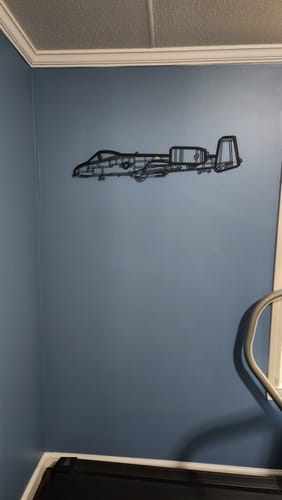 Customer photo review of A-10 Thunderbolt 2 Silhouette Metal Wall Art
