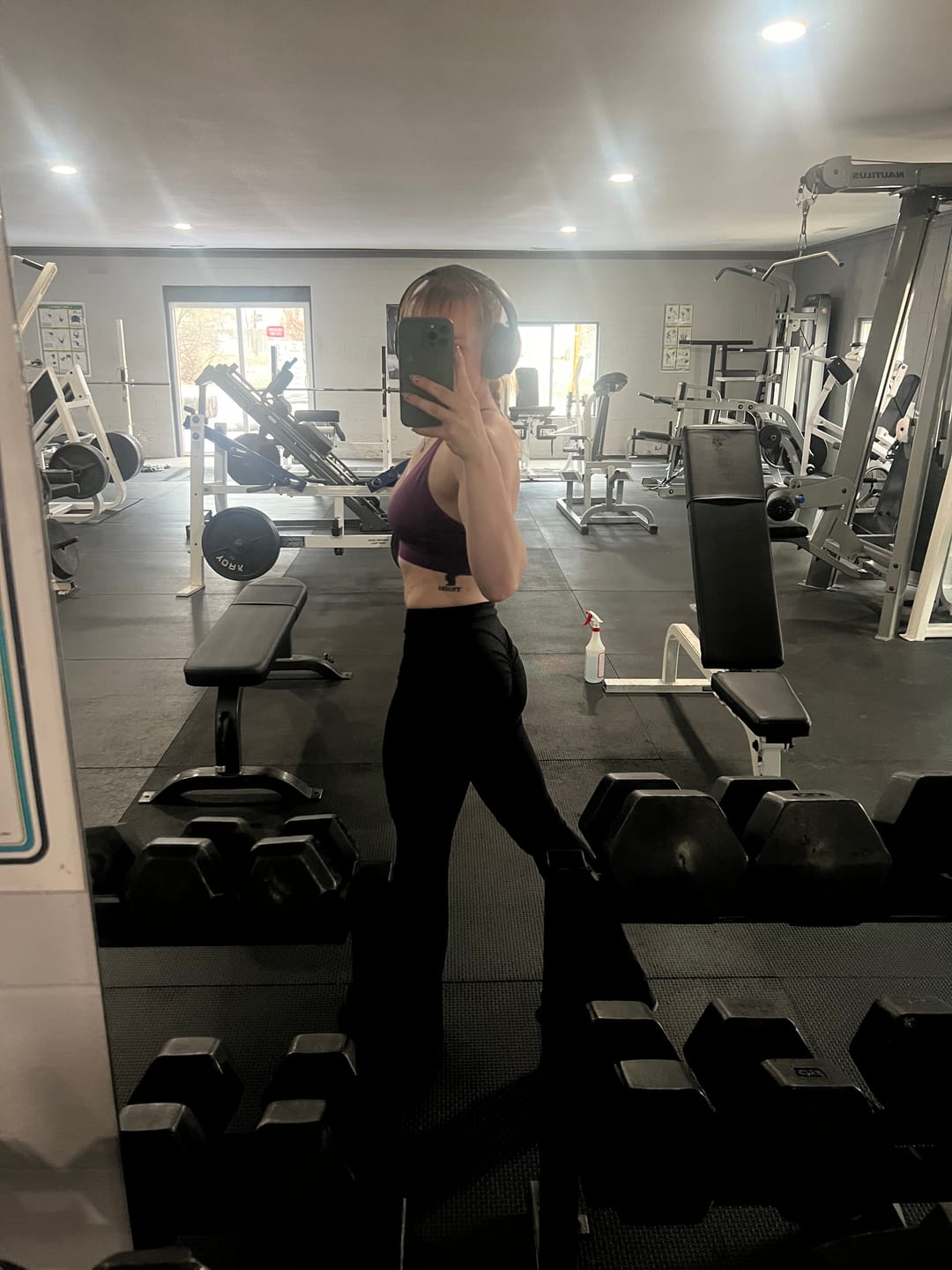 Customer photo review of Stretch Flare Leggings