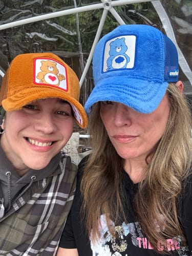 Customer photo review of OVERLORD X Care Bears:  Tender Heart Bear Trucker Cap