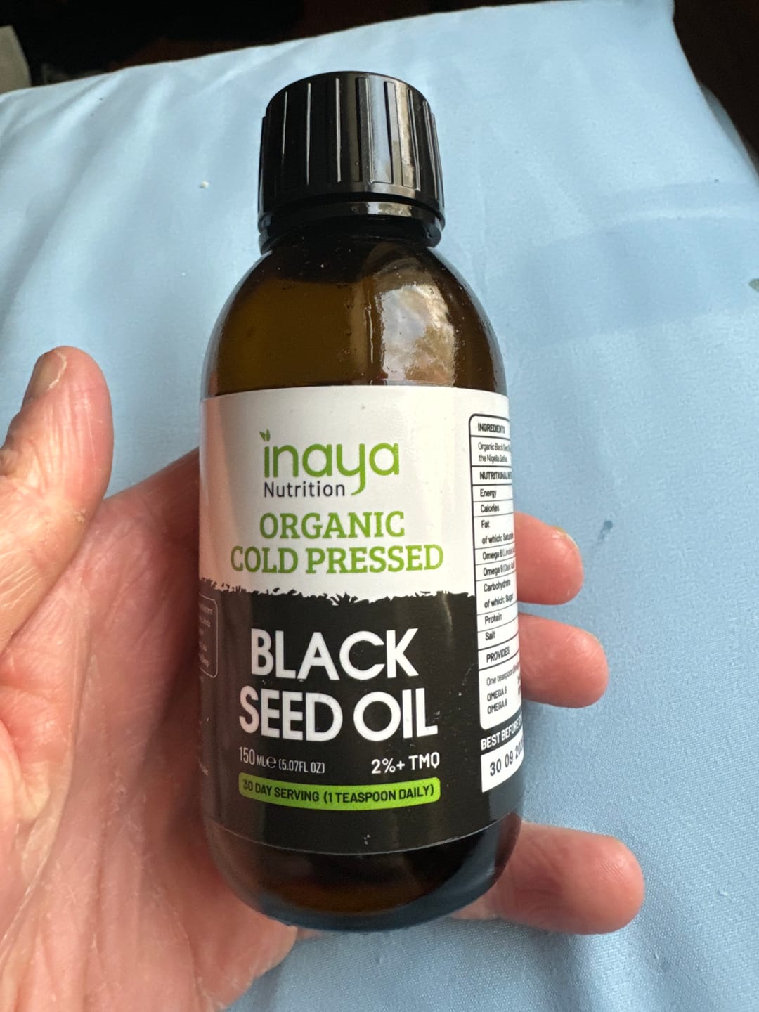 Customer photo review of Organic Black Seed Oil (150ml)
