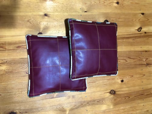 Customer photo review of Plain Faux Leather Fabric
