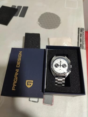 Customer photo review of Stainless Steel Wristwatch Turtle Back Chronograph With Luminous Hands And Sapphire Crystal — Silver | KIMLUD