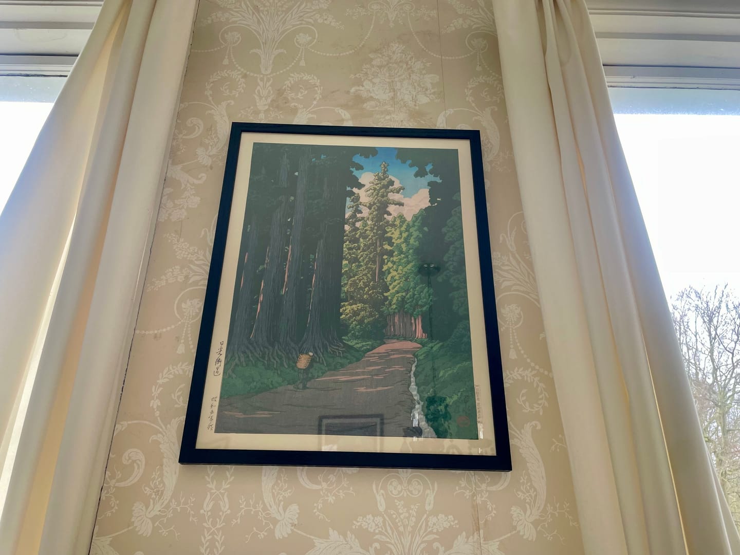 Customer photo review of The Road to Nikko by Hasui Kawase, 1935