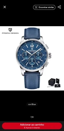 Customer photo review of Stainless Steel Watch VK63 100M Water Resistant Sapphire Glass — Black | KIMLUD