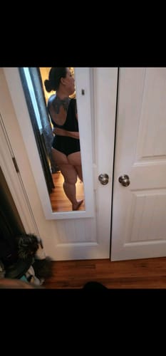 Customer photo review of 'Thrive' High Rise Cheeky Bikini Bottoms