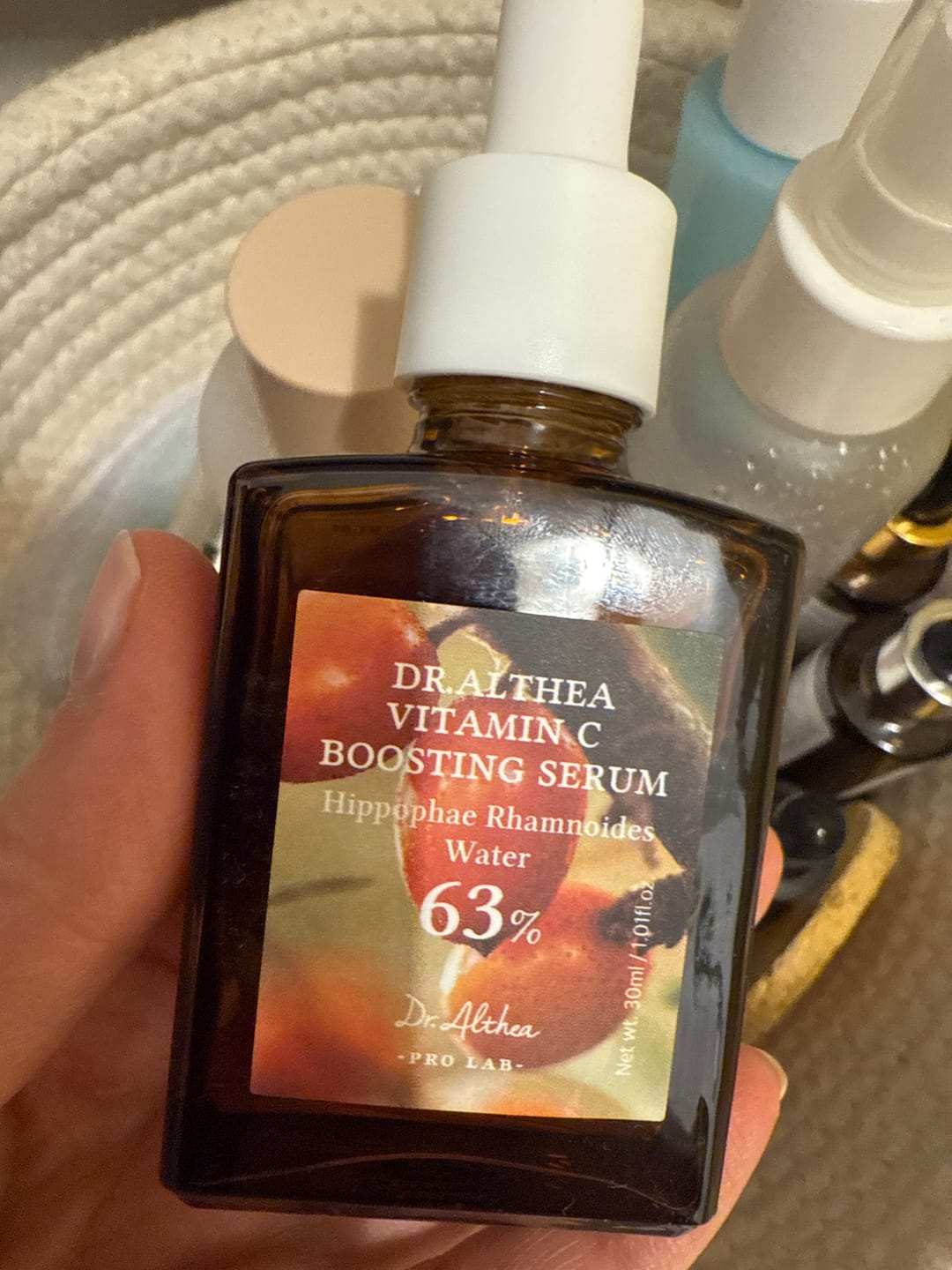 Customer photo review of Serums-būsteris ar vitamīnu kompleksu 20% Dr. Althea Vitamin C Boosting Serum