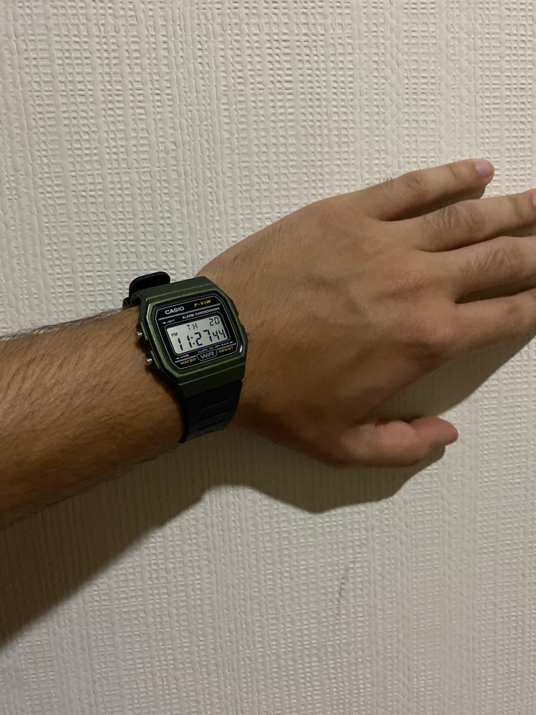 Customer photo review of Reloj Casio Vintage F-91WM-3ADF Verde/Negro