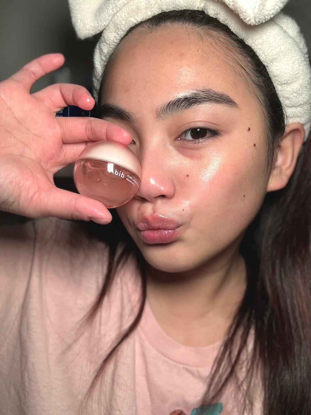 Customer photo review of PDRN Collagen Lip Mask Glazed Jelly