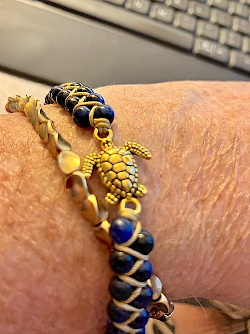 Customer photo review of Legendary Sea Turtle Bracelet