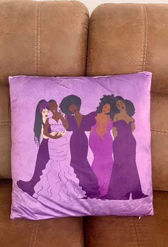 Customer photo review of Harmony Decorative Pillow