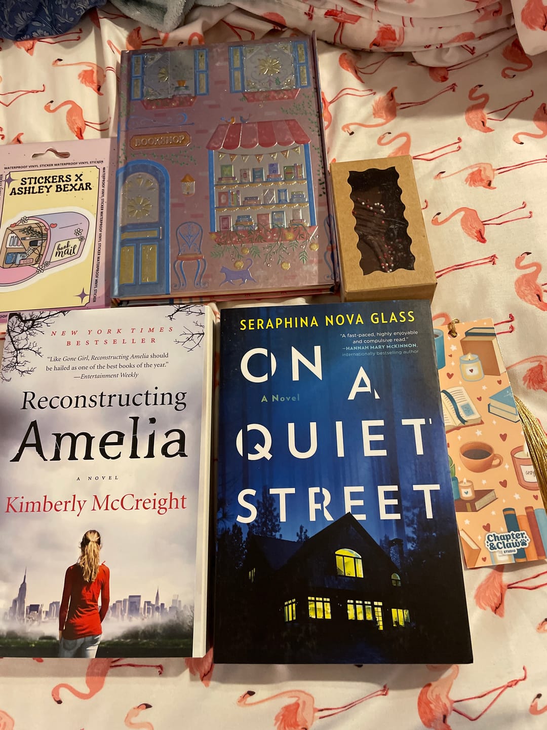 Customer photo review of Quarterly Mystery/Thriller Book Box