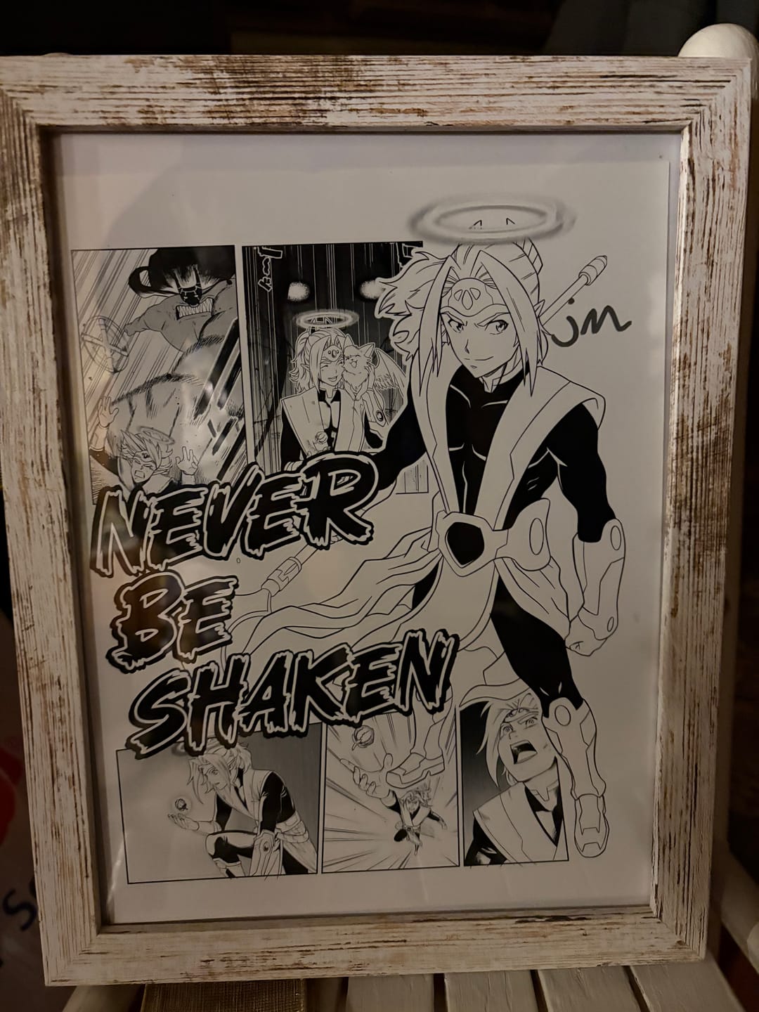 Customer photo review of Signed Gabriel and the Guardians Gold Foil Preview Manga + Sketch