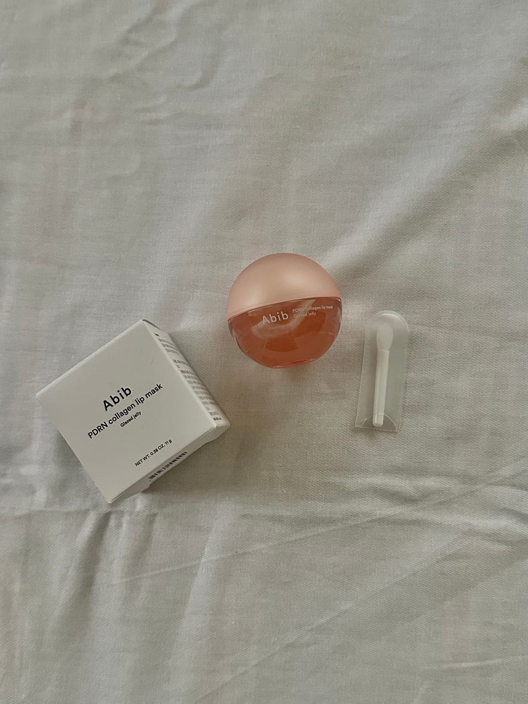 Customer photo review of PDRN Collagen Lip Mask Glazed Jelly