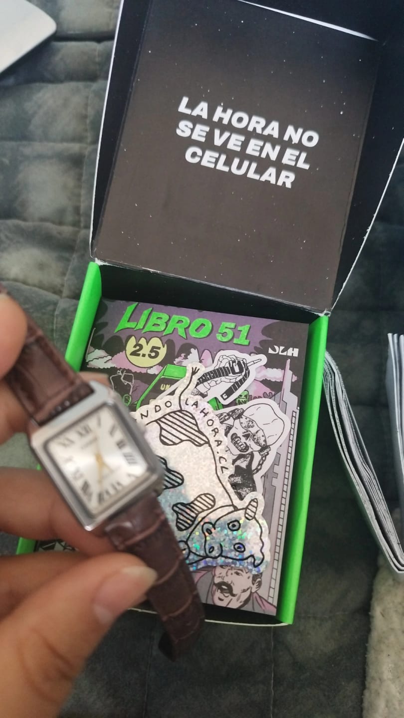Customer photo review of Reloj Casio Tank Análogo LTP-V007L-9BUDF Cuero Dial Champaña