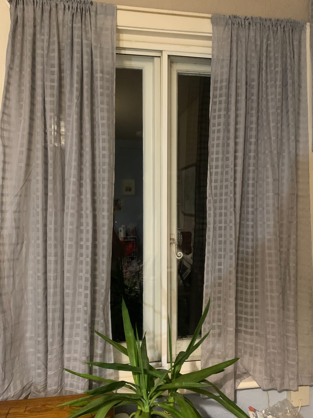 Customer photo review of Grey Checkered Muslin Fabric