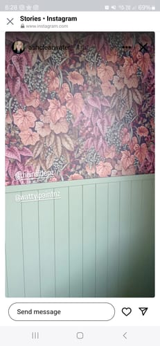 Customer photo review of Cascading Garden - Lush Botanical Wallpaper - Discontinuing