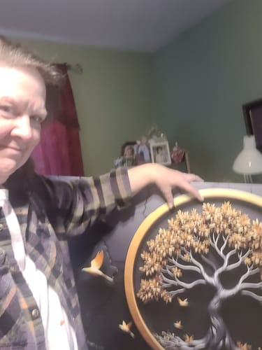 Customer photo review of 3D Celtic Tree of Life Wall Art IV